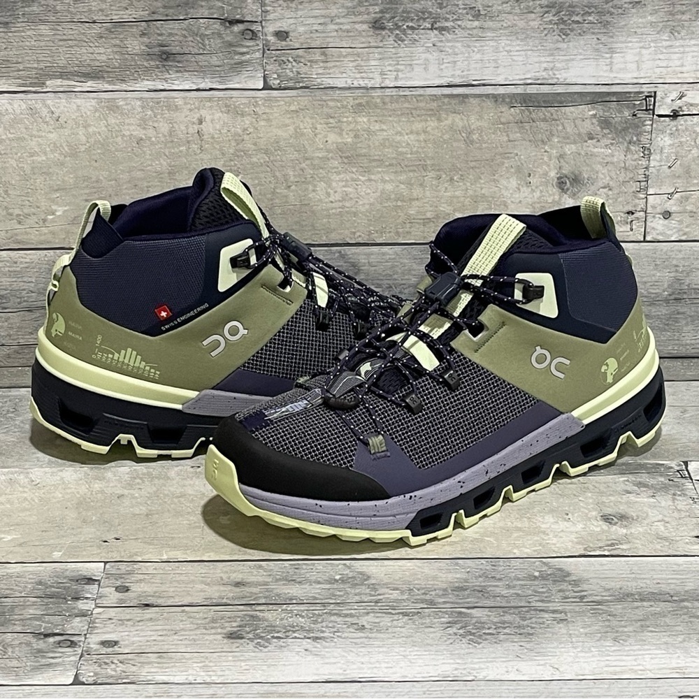 ON Cloudtrax Water Repellent Hiking Women’s Shoe - Reseda/ Lavender - Sz - 8.US